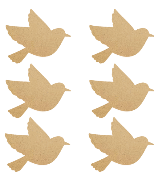 World MDF Shape Bird