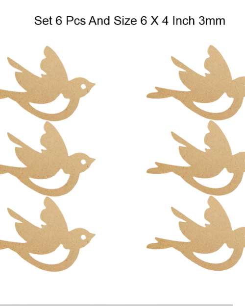 MDF Shape Bird, for Crafts