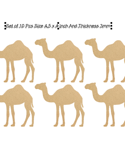 Jdn World MDF Camel Shape Cutout Art