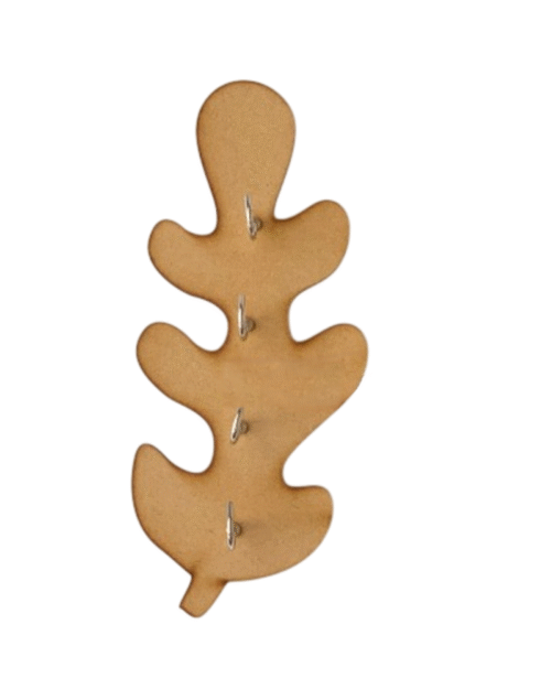 DIY Oak Beauty Key Holder | Blank |MDF 10X4.5 Inch