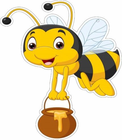 Bee with Honey Wall Hanging